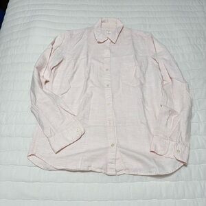 GAP fitted boyfriend shirt -Light Pink Button-Down shirt